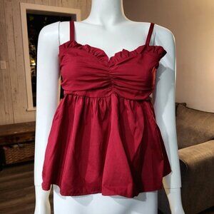 🔥HOST PICK🔥BRANDLESS - Red spagetti strap Smock back